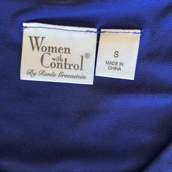 Women With Control Purple/Royal Blue Maxi Dress Size Small S NWT - Picture 7 of 11